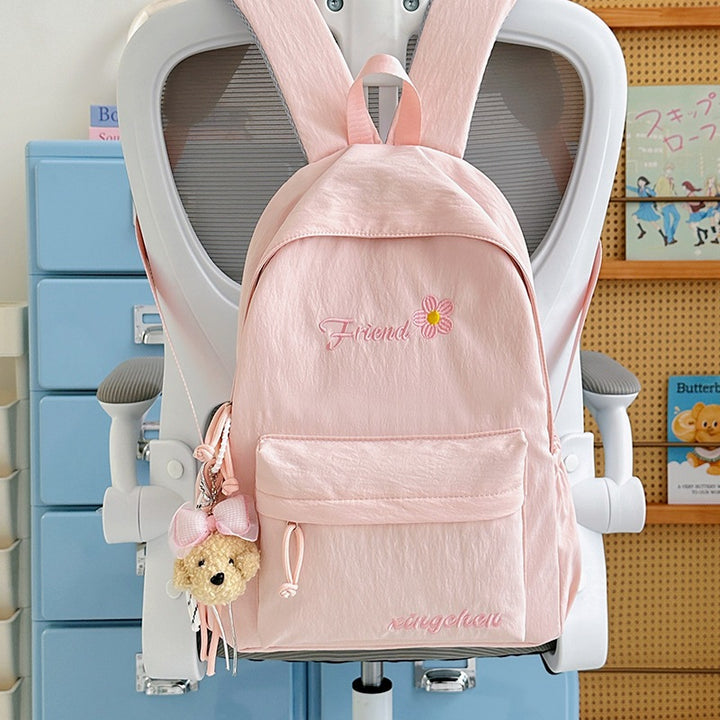 Niedlicher Cartoon-Motiv Bestickter Rucksack Karnz