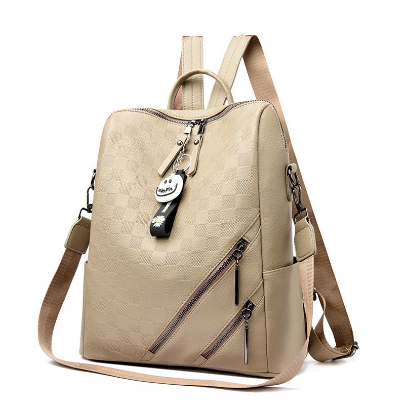 Karomuster Stylischer Rucksack Karnz