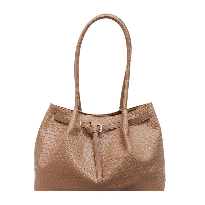 Texturiertes Leder Tote Bag Karnz