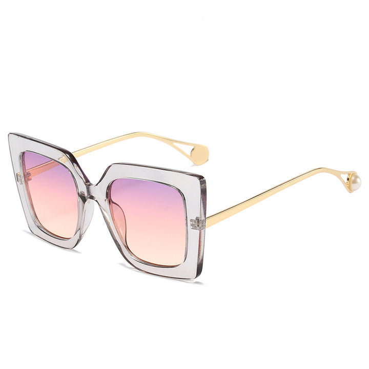 Oversized Geometrische Mode Sonnenbrille Karnz