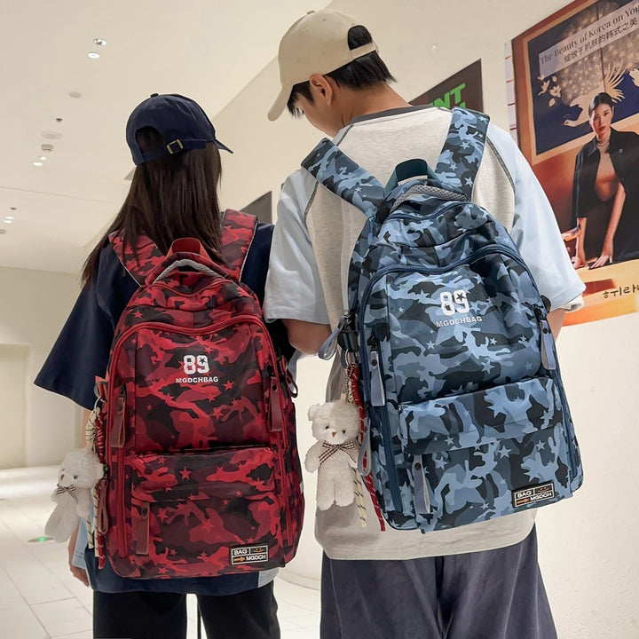 Vielseitiger Camouflage-Rucksack mit Multi-Taschen-Design Karnz
