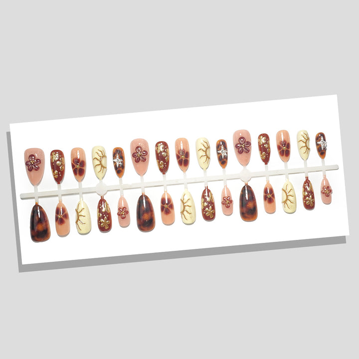 Künstlerisches Press-On-Nagelset
