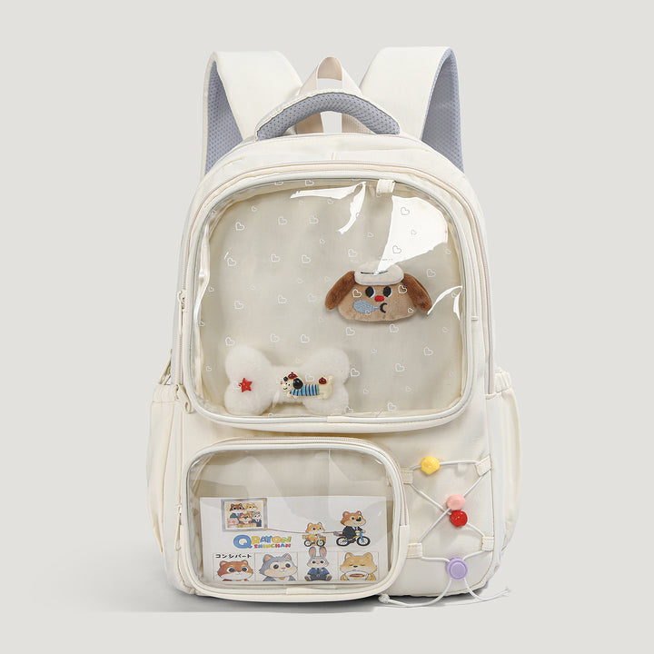 Verspielt Illustrierter Hundethemen-Rucksack Karnz