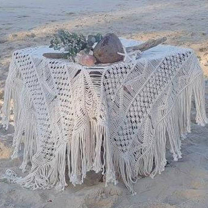 Bohemian Makramee Tischdecke Karnz