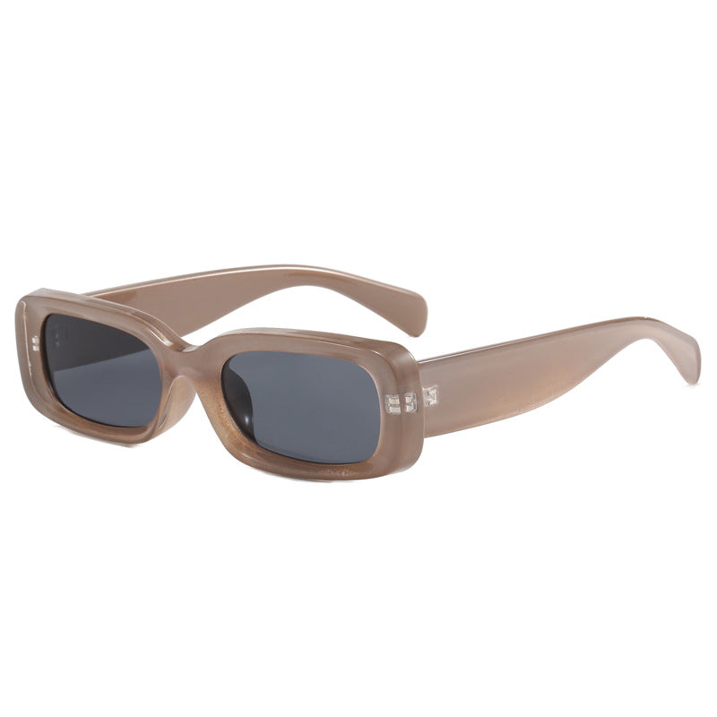 Damen stilvolle Designer-Sonnenbrille mit modischem, rechteckigem Rahmen Karnz