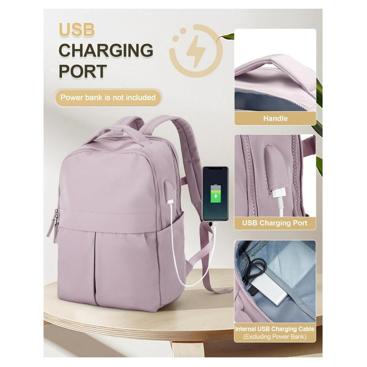 Multifunktionaler Laptop-Rucksack mit Usb-Anschluss und Vielseitigen Fächern Karnz