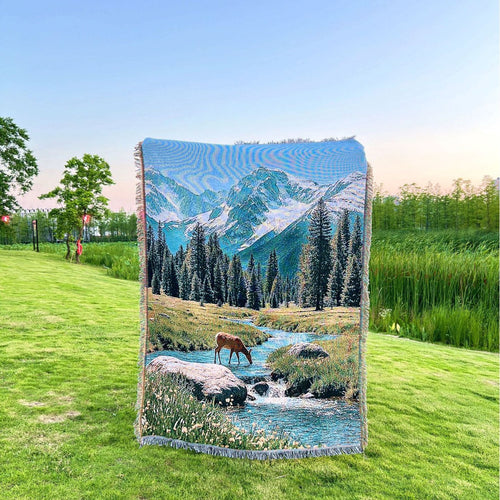 Szene Natur Gewebte Wurfdecke