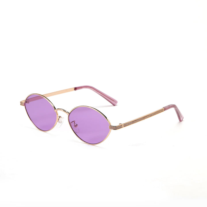 Damen modische runde Sonnenbrille mit luxuriösen Akzenten Karnz
