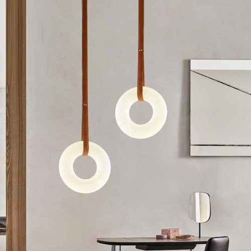 Minimalistische LED Ring Pendelleuchte