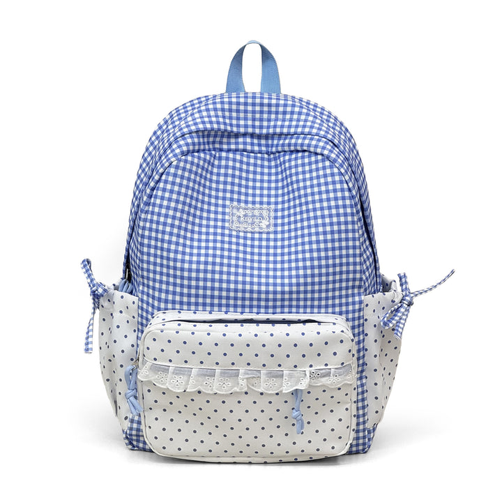 Niedlicher karierten Muster Rucksack Karnz