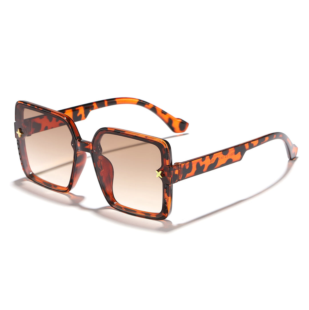 Damen quadratische Sonnenbrille mit hochwertigem Rahmendesign und UV-Schutz Karnz