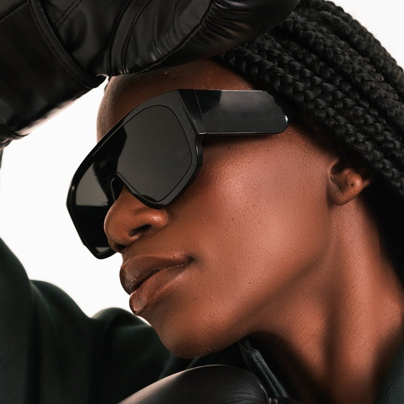 Damen Modische Oversized-Sonnenbrille mit einzigartigem Design Karnz