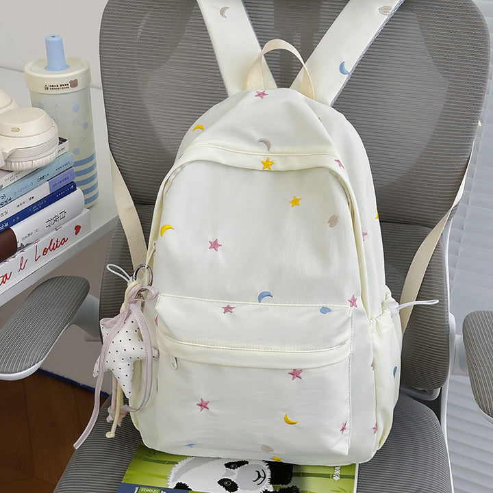 Gestickter Mond und Stern Rucksack Karnz