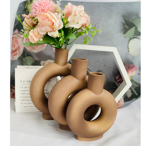 Moderne Abstrakte Keramik Blumenvase Karnz