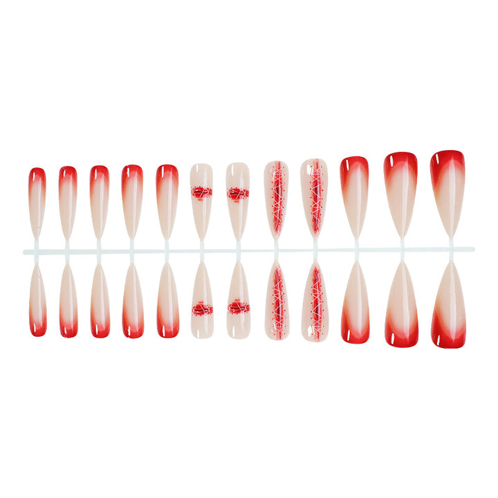 Ombre Stiletto Press-On Nagelset Karnz