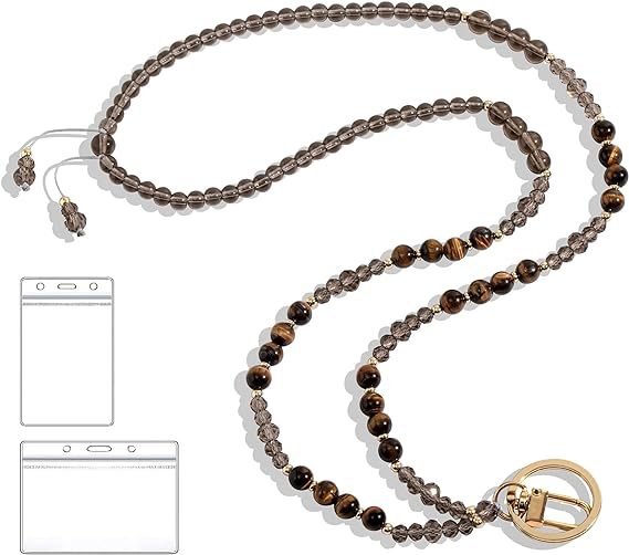 Perlen-Lanyard mit zurückziehbarem ID-Halter Karnz