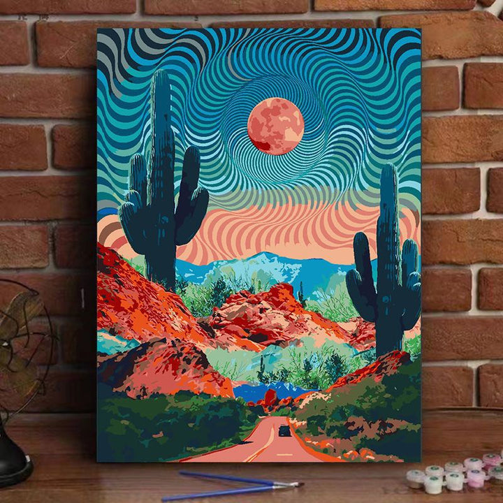 Cosmic Landscape Leinwandkunst Karnz