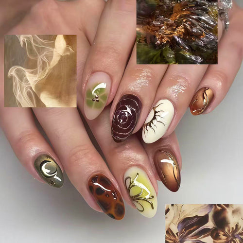 Premium Künstlerische Press-On Nagelkollektion