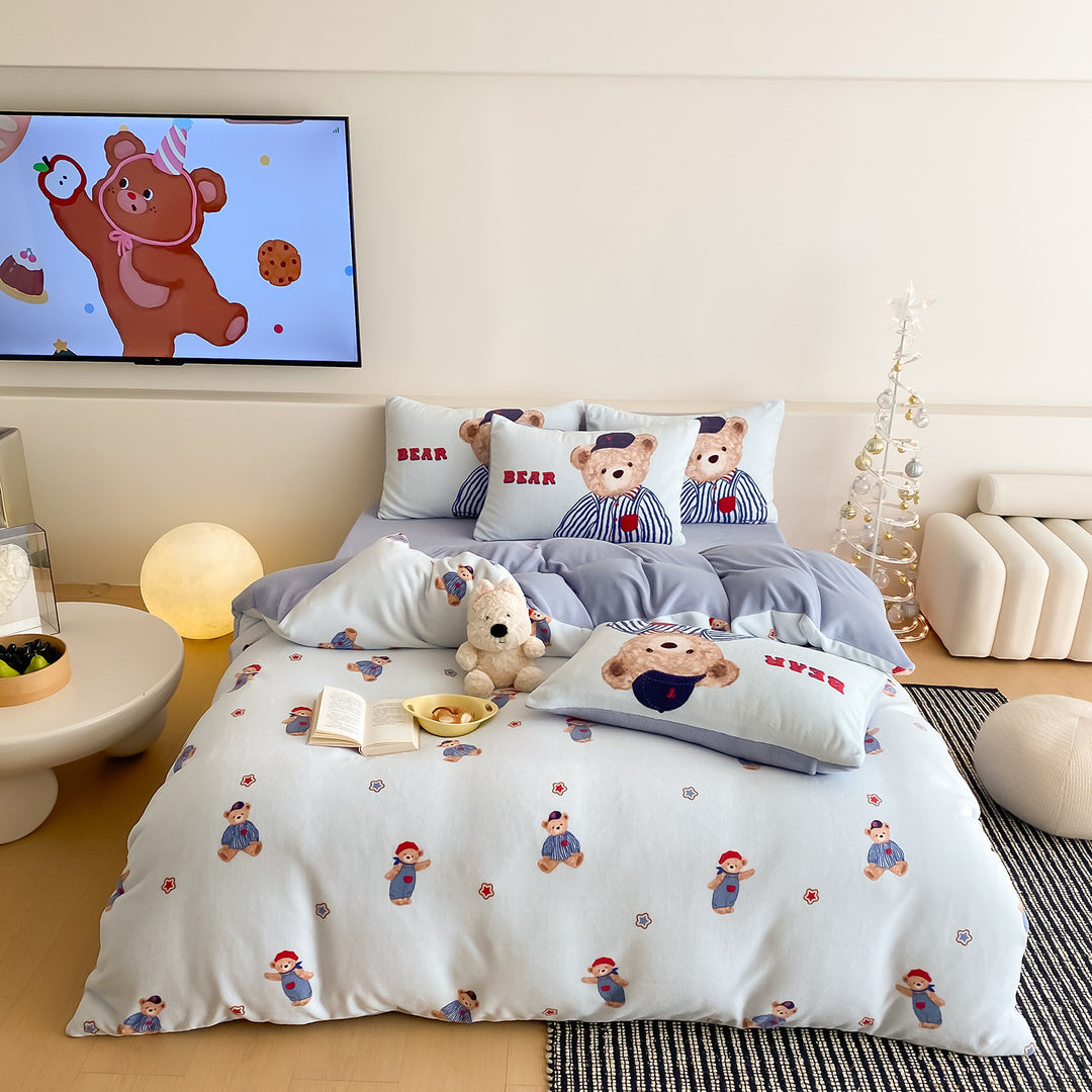 Süßes Kinderbettwäsche-Set