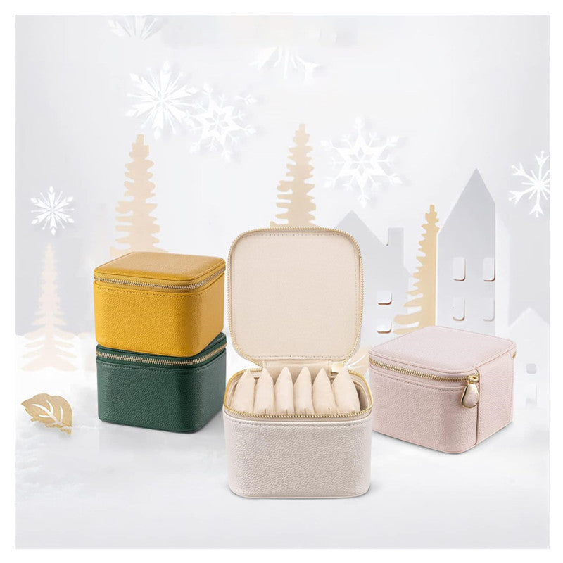 Schmuck-Organizer Tasche mit Transparenten Fächern Karnz