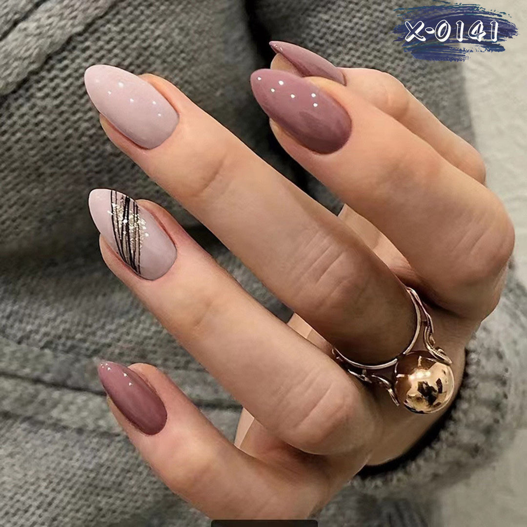 Elegantes Stiletto-Design-Nagelkunst-Set