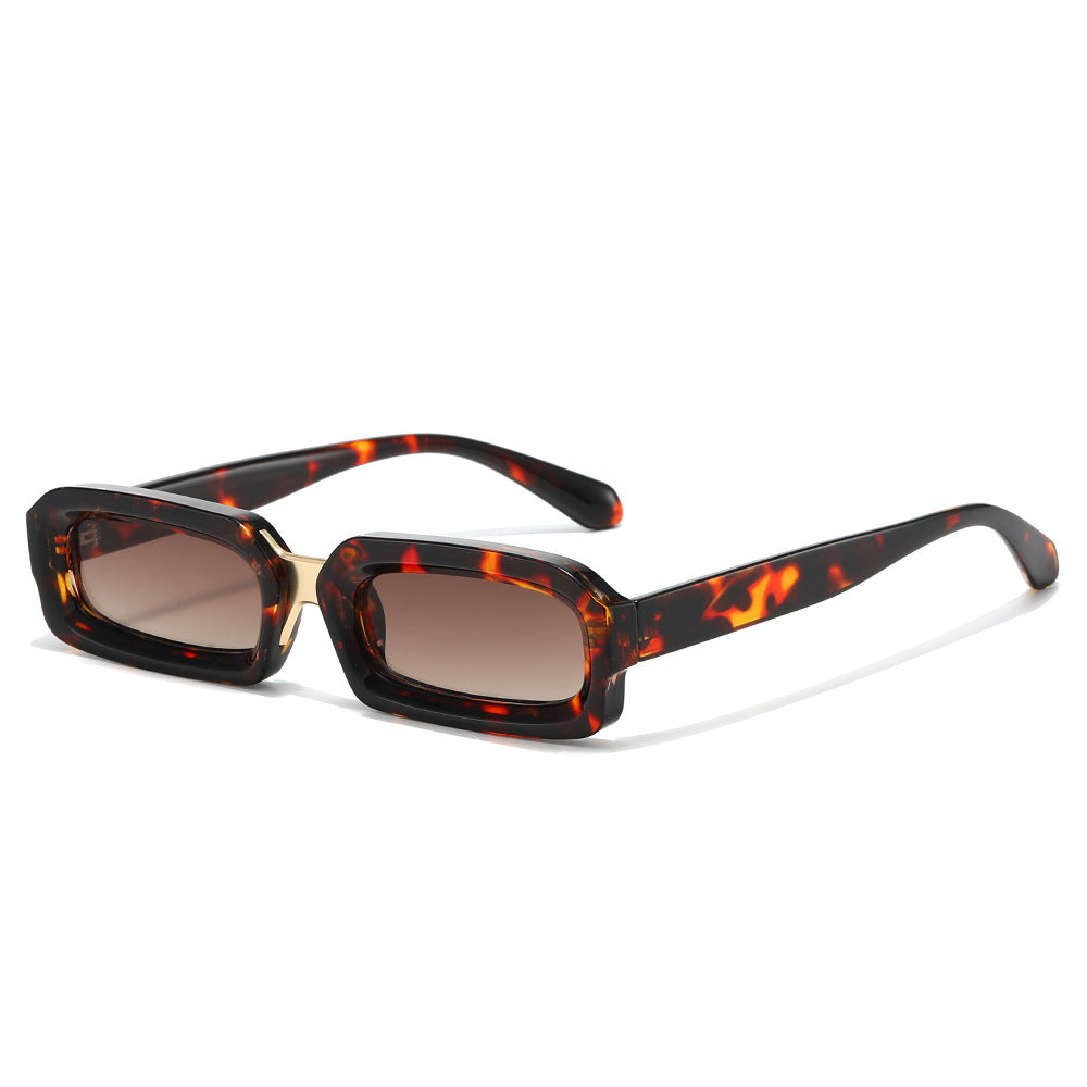 Schlanke rechteckige Rahmen-Sonnenbrille Karnz