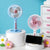 Damen Tragbarer Tischventilator mit kraftvollem Akku und USB-Ladefunktion Karnz