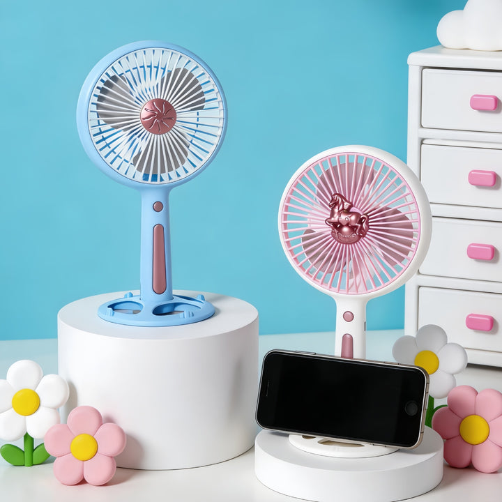 Damen Tragbarer Tischventilator mit kraftvollem Akku und USB-Ladefunktion Karnz