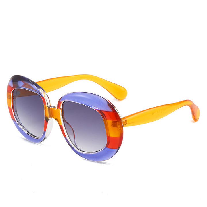 Vintage-inspirierte geometrische Rahmen-Sonnenbrille Karnz