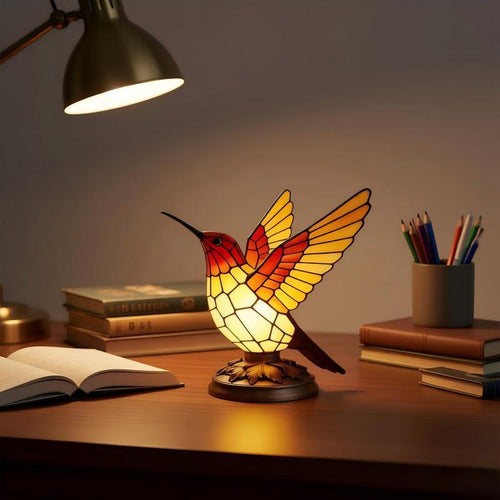 Dekorative Tischleuchte in Form eines Kolibris Karnz