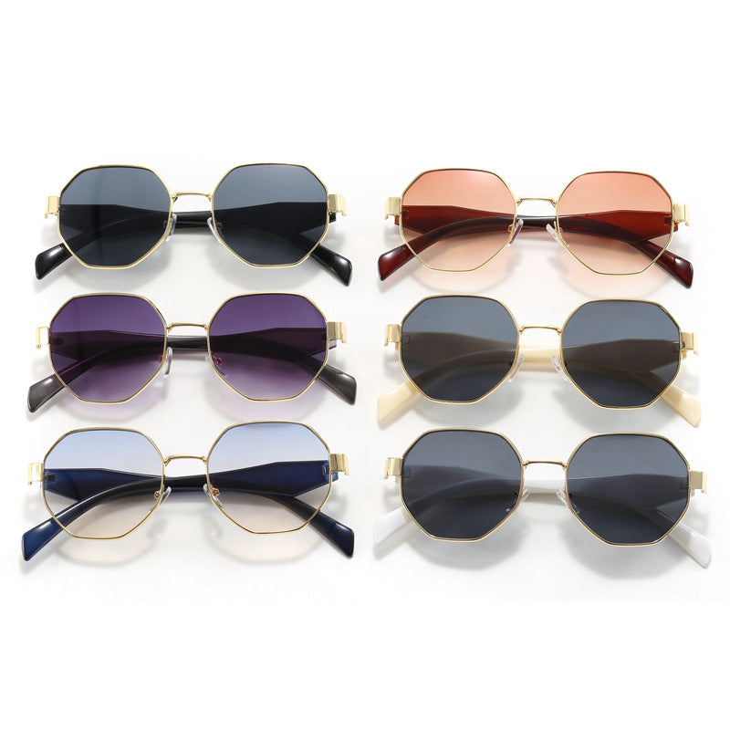 Damen modische Sonnenbrille mit hochwertigem rechteckigem Rahmen und UV-Schutz Karnz