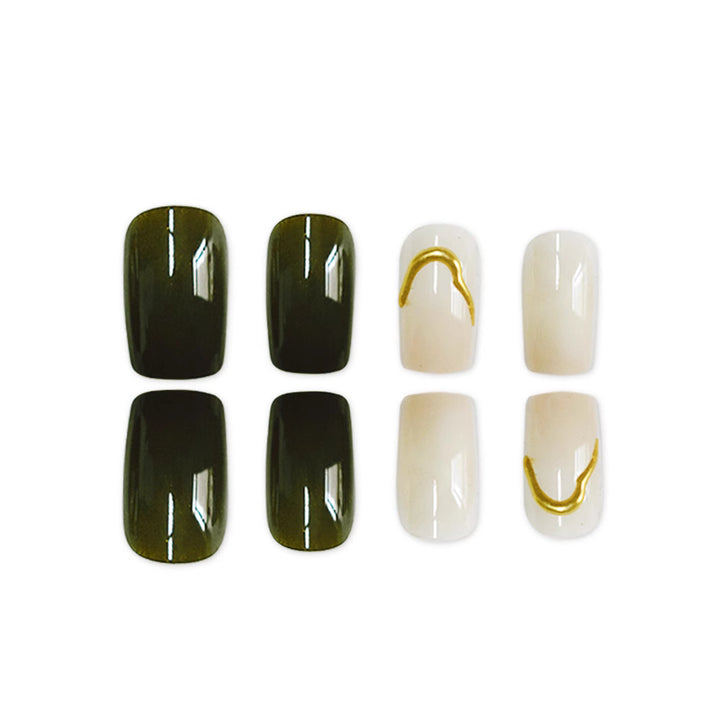 Künstlerisches Press-On-Nageldesign Karnz