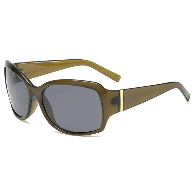 Damen stilvolle oversized Sonnenbrille mit elegantem Muster Karnz