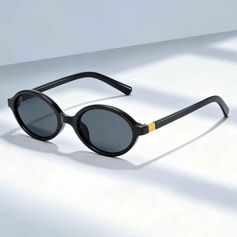 Vintage-inspirierte ovale Fassung Brille Karnz