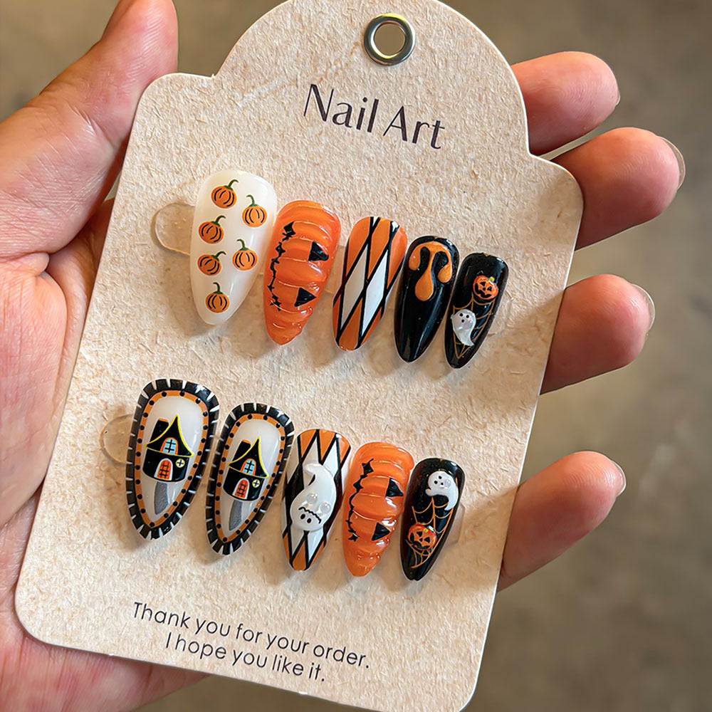 Themen Urlaub Press-On Nagelkunst Set Karnz
