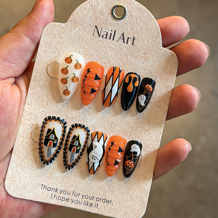 Themen Urlaub Press-On Nagelkunst Set Karnz