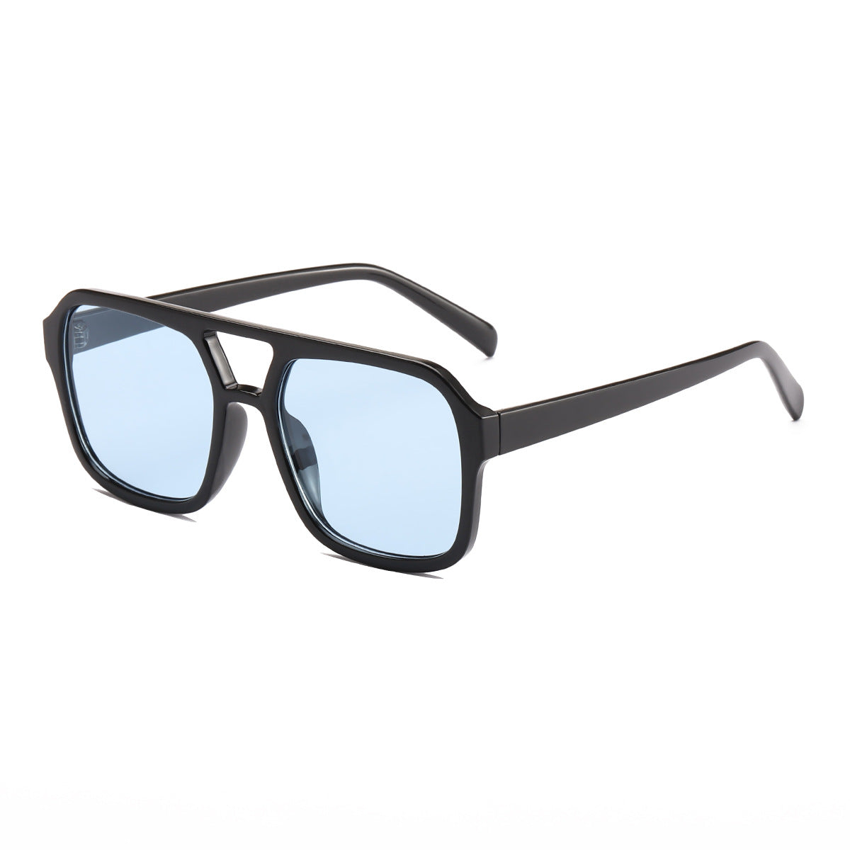 Damen elegante quadratische Sonnenbrille mit stilvollem Muster Karnz