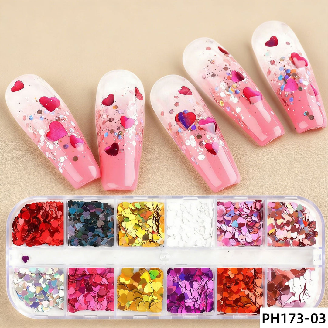 Buntes Nagelkunst Dekorationsset
