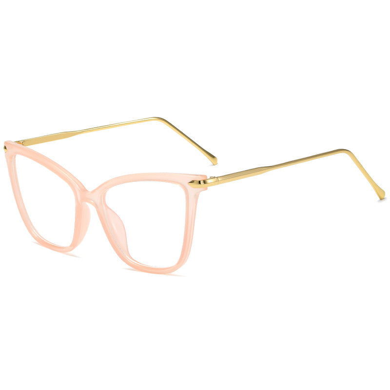 Damen Cat-Eye Brille mit filigranem Metallrahmen Karnz