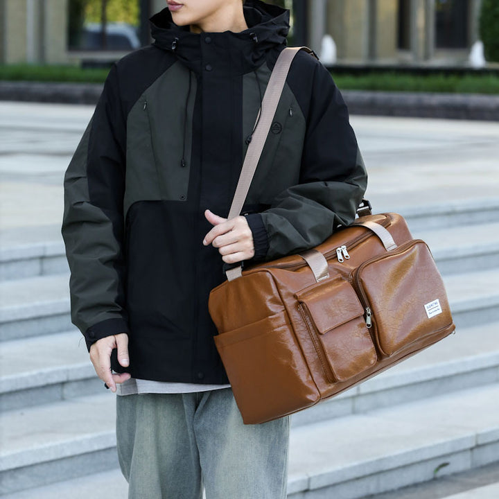 Haltbare Vintage-Leder-Reisetasche Karnz