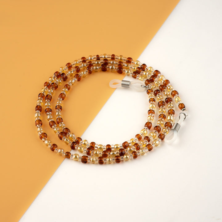 Beaded Eyewear Chain with Flexible Holders Karnz