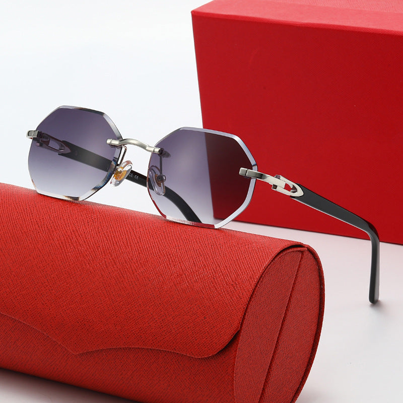 Damen elegante Korrektionsbrille mit modernem achteckigem Rahmen Karnz