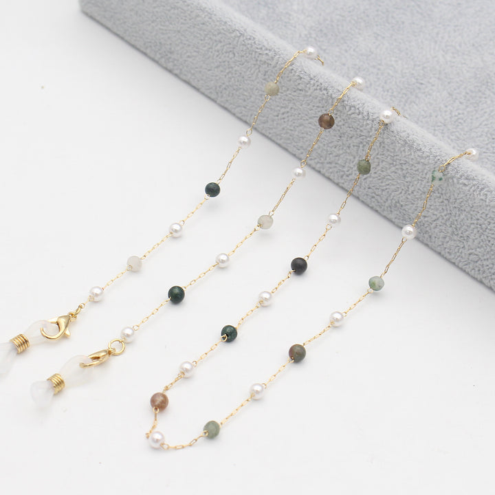 Elegante Mehrfarbige Brillenkette Karnz