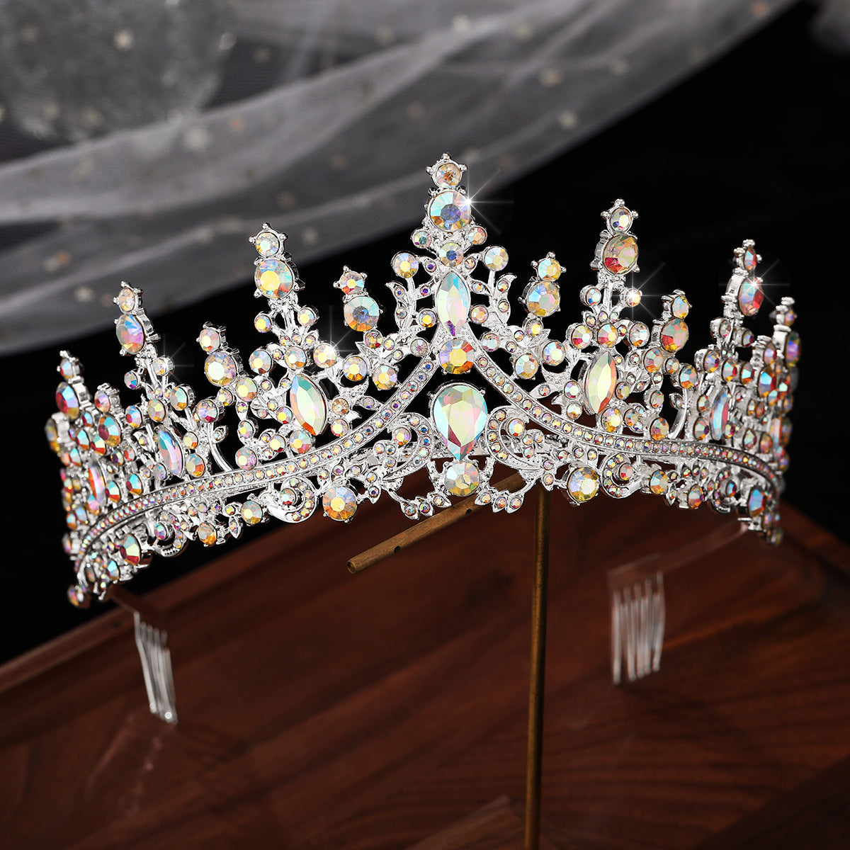 Damen Verzierte Tiara Karnz