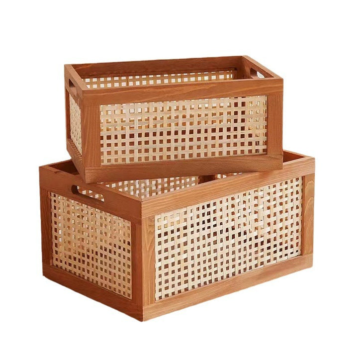 Naturale Holzlagerbehälter Karnz