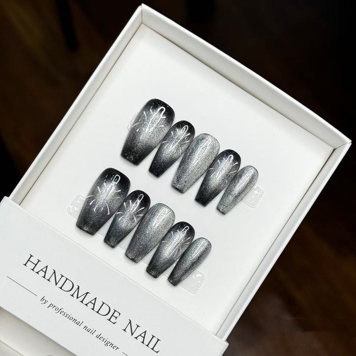 Handgefertigtes Künstlerisches Press-On Nails Set
