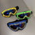 Damen Skibrille mit funkelndem Kristallrahmen Karnz