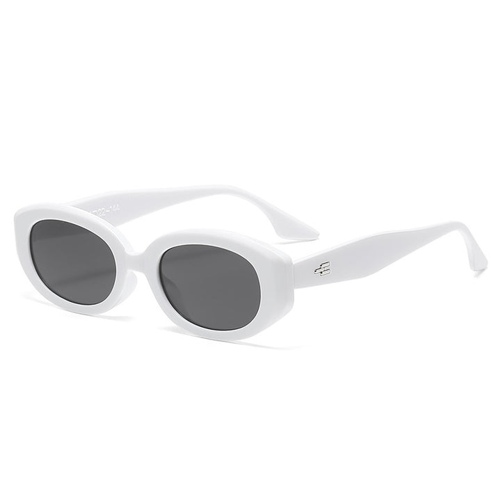 Damen modische Sonnenbrille mit modernem, ovalem Rahmen Karnz