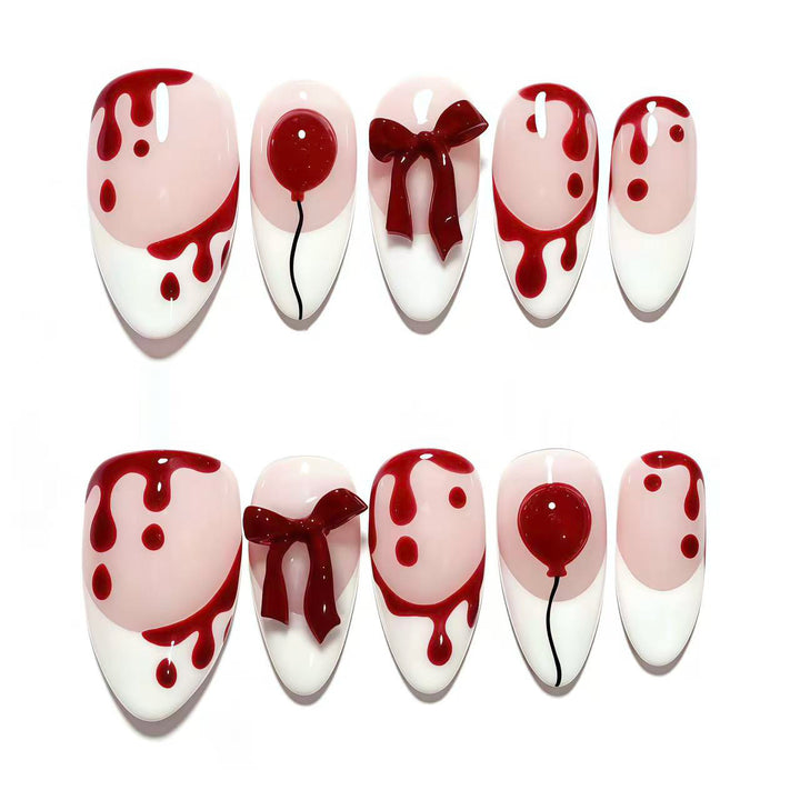 Festliches dekoratives Press-On-Nagelset