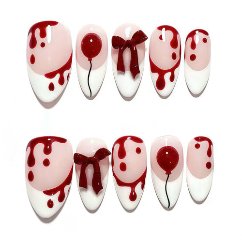 Festliches dekoratives Press-On-Nagelset
